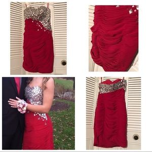 Strapless Homecoming Dress